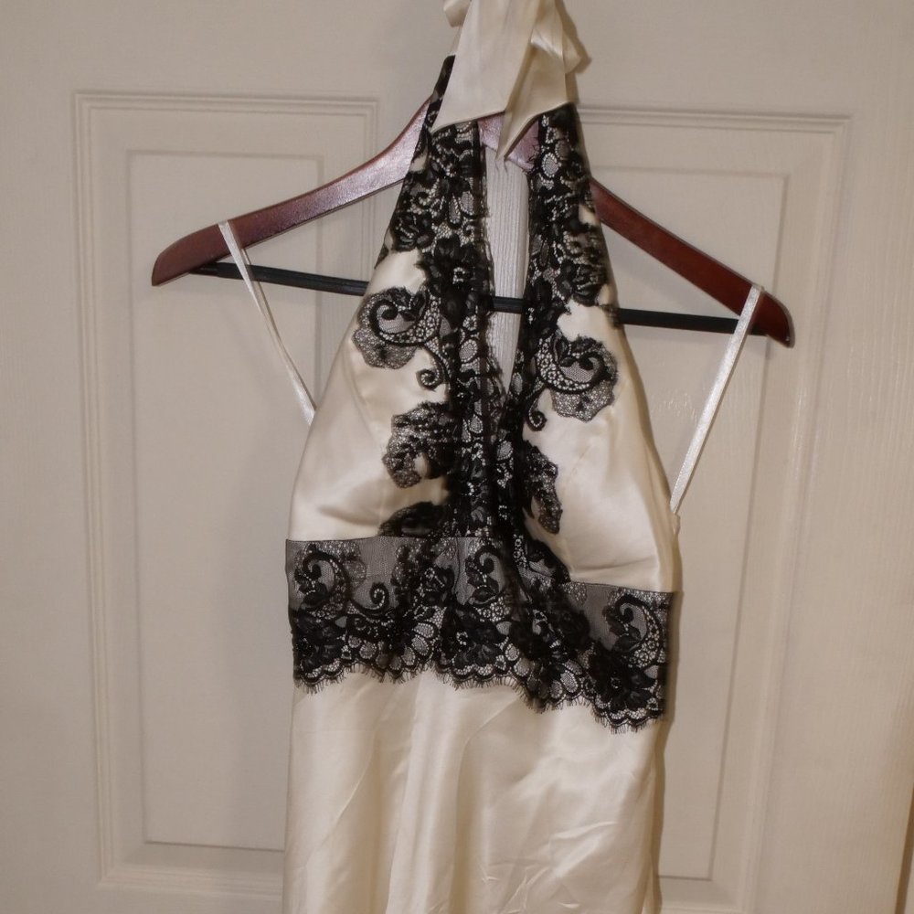 White House | Black Market Halter top formal dress